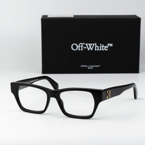Off-White STYLE 7E Men Eyeglasses Black Square OERJ07E STYLE 7E 1000 - Picture 1 of 10